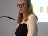 Erin hosting the Key Awards 2024