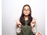 Azra posing in front of the camera