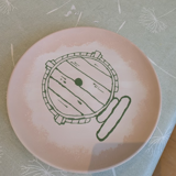 Pottery painted plate