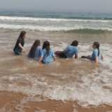 The group in the sea