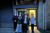 Group outside the escape room