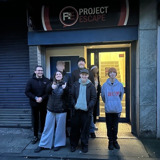 Group outside the escape room